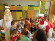 Mikuláš, čert a anděl ve školce